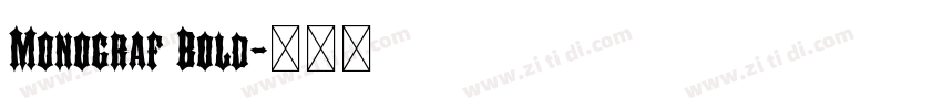 Monograf Bold字体转换
